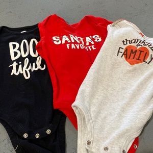 Holiday onesies